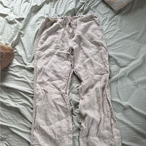 Vintage Victoria's Secret Natural Linen Pants